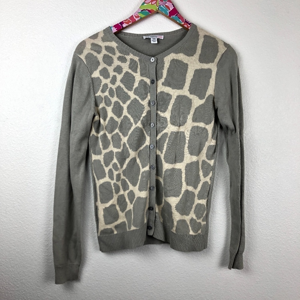 Isaac Mizrahi live! Giraffe cardigan size XXS